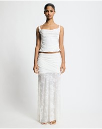 Lover - Elisabeth Cowl Neck Burnout Top