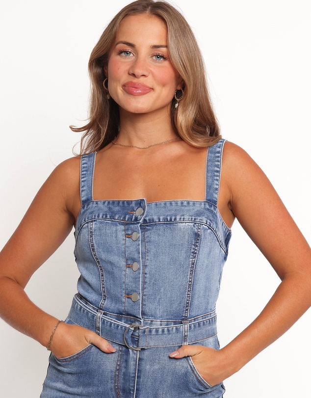 Petal & Pup - Edan Denim Jumpsuit - Denim