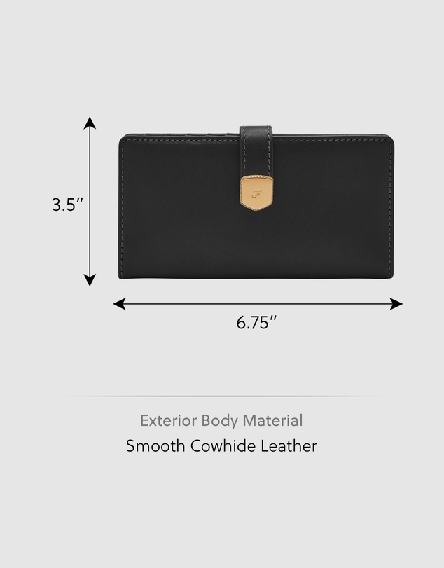 Fossil - Lennox Black Wallet