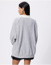adidas Originals - Boucle Oversized Polo Crew Shirt
