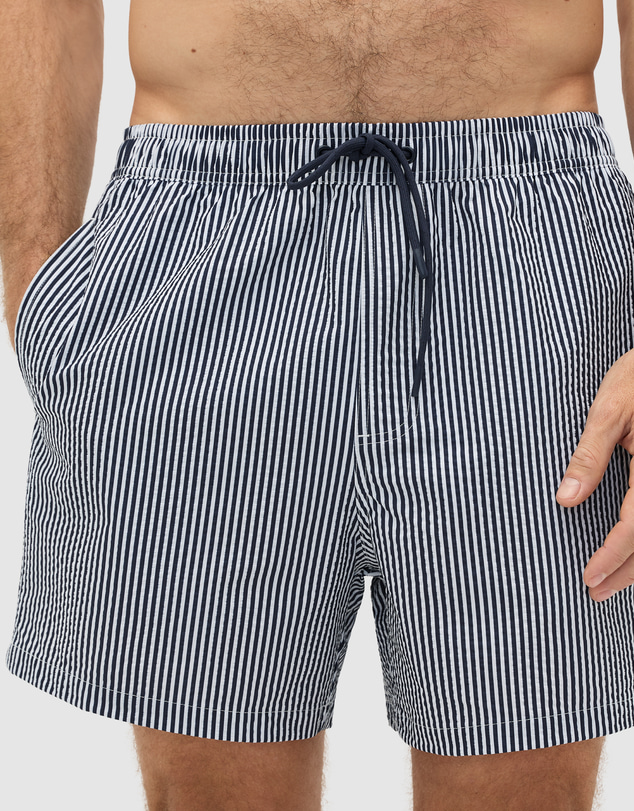 Seed Heritage - Seersucker Stripe Swim Short