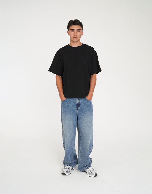 Huffer - Crop Waffle Sup Tee