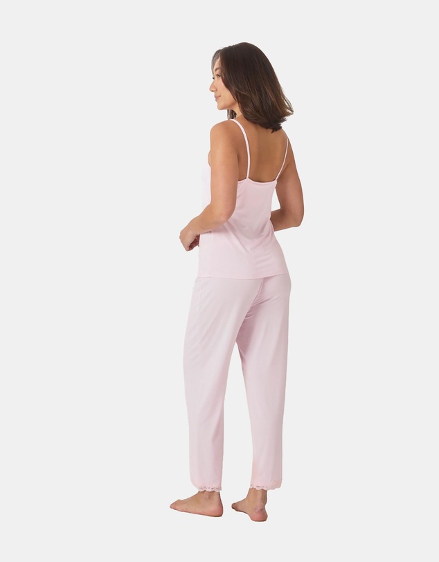 Gingerlilly - Britt Bamboo Lace Cami Long PJ