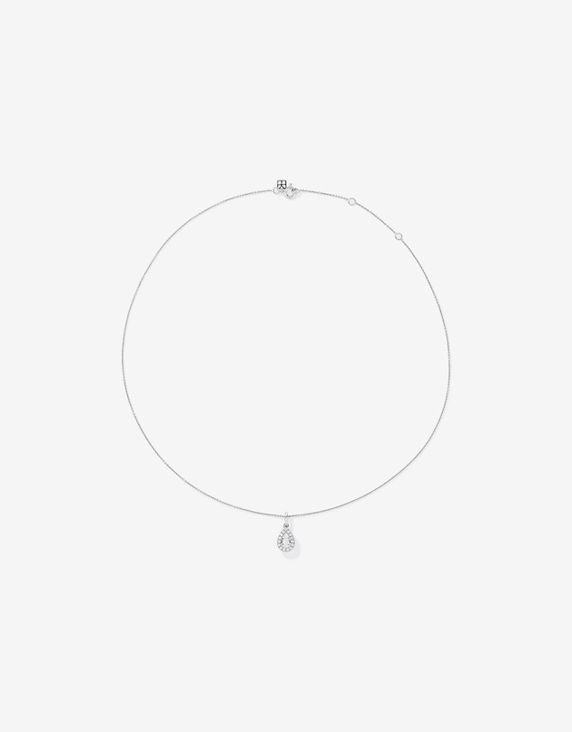 Michael Hill - Lume Lab Pear Halo Pendant and Drop Earrings Box Set with 0.73 Carat TW of Laboratory-Grown Diamonds in Sterling Silver