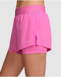 Nike - Swift Dri-FIT Mid-Rise 2-in-1 Running Shorts