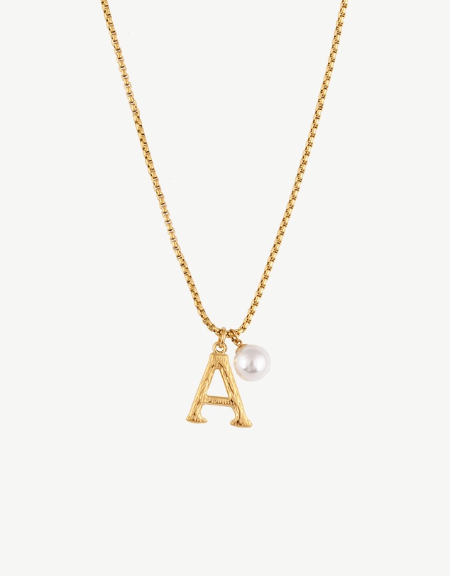 Zahar - Pearl Letter A Necklace