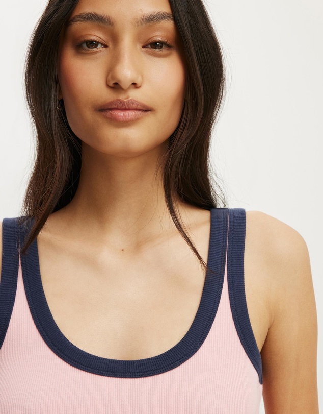 Cotton On - Blake Rib Scoop Tank