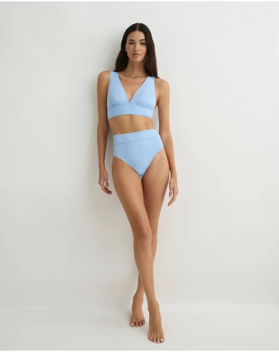 BONDI BORN - Vicki Bikini Top - Cornflower (Singuleur®)