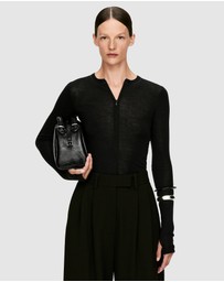 ARKET - Half-Zip Wool Top