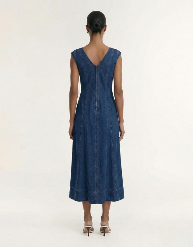 Staple the Label - Roma Chambray Midi Dress
