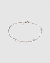 Kuzzoi - ICONIC EXCLUSIVE - Bracelet Male Ball White Crystals 925 Sterling Silver