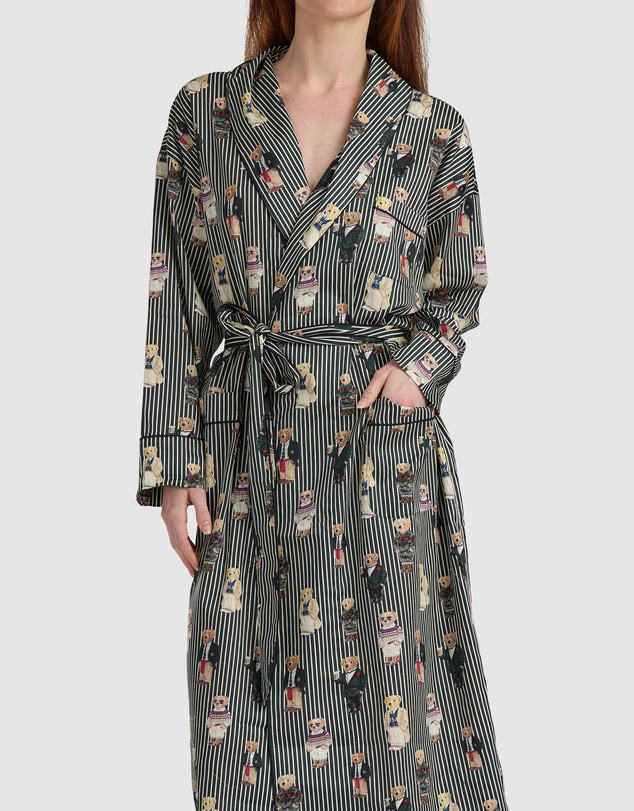 Polo Ralph Lauren - Heritage Polo Bear Shawl Collar Cotton Robe
