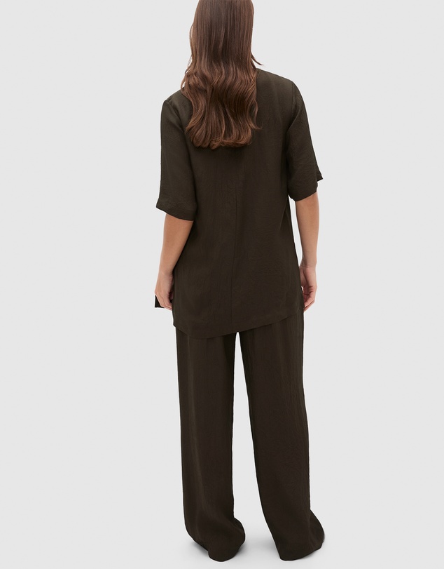 Seed Heritage - Textured Satin Oversized Tee