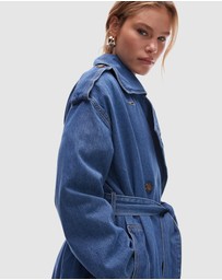 TOPSHOP - Denim Trench Coat