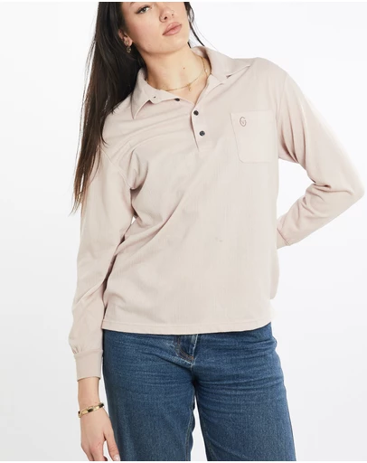 Vintage by The Real Deal - Pre Loved - Vintage 90s Gianni Valentino Long Sleeve Polo Shirt