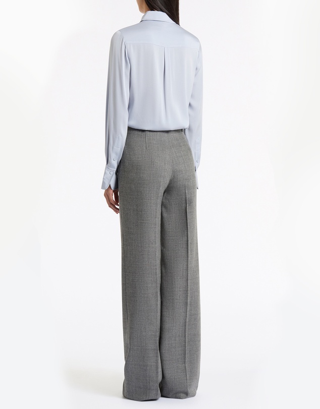 Carla Zampatti - Grey Melange Wool Suiting Pant