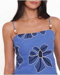 Petal & Pup - Tigris Mini Dress - Blue Floral