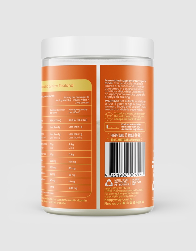Happy Way - Orange Daily Hydration Powder