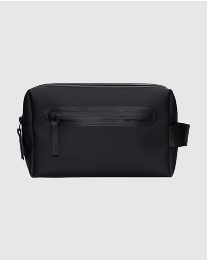 RAINS - 2 Zip Wash Bag Black
