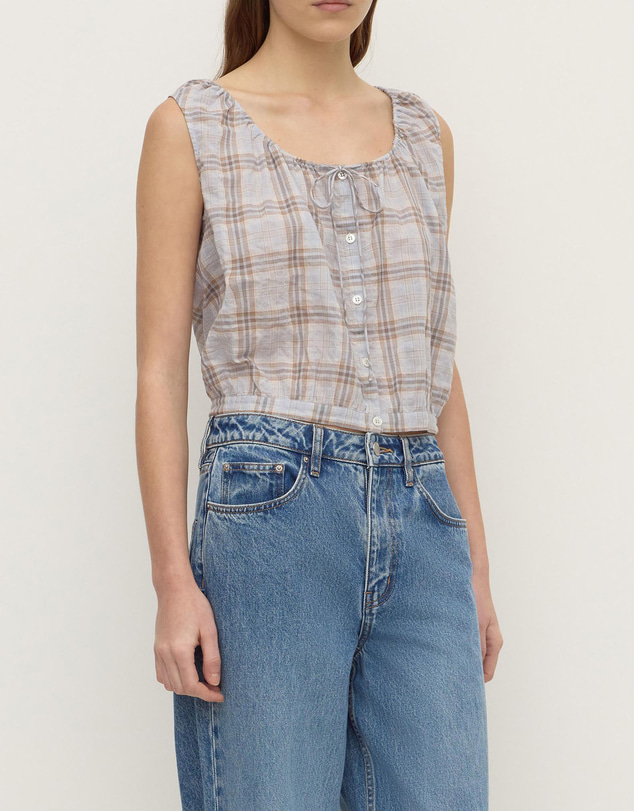 Assembly Label - Auden Check Top