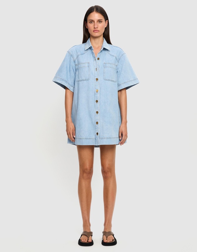 KIVARI - Jada Denim Mini Dress