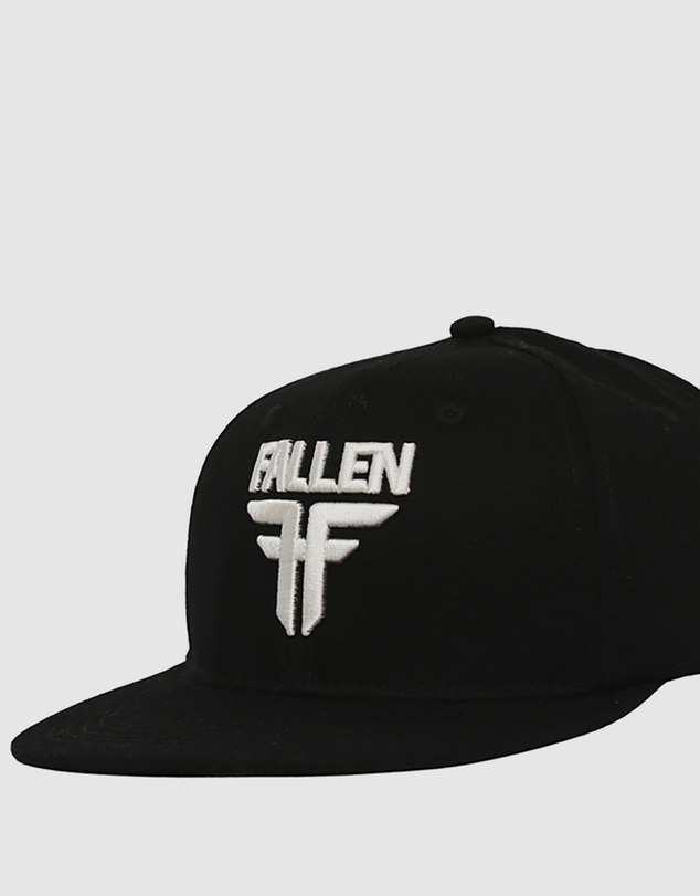 Fallen Footwear - Fallen Footwear Insignia Flat Hat Flat Visor 3D EVA Embroidery - Black Hat