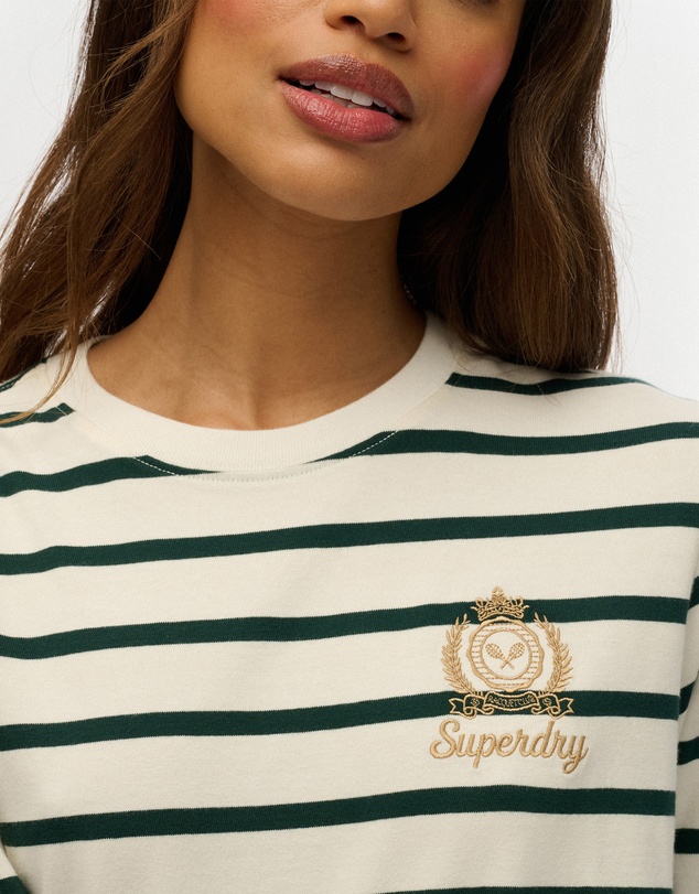 Superdry - Country Club Long Sleeve Stripe Top