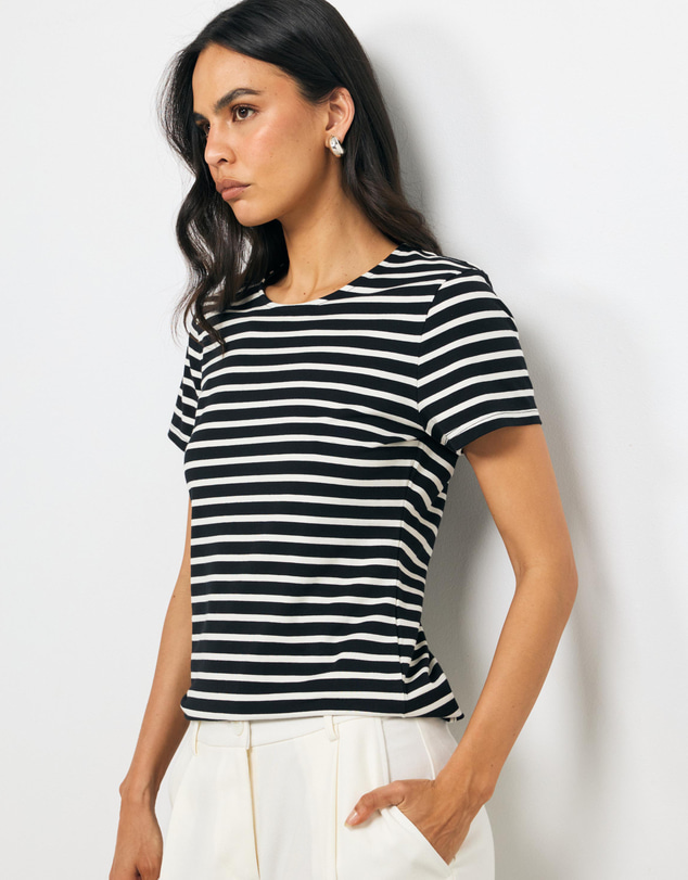 AERE - Stripe Cotton Baby Tee