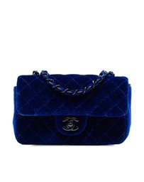 Pre-Loved by Azura Reborn - Pre-Loved Mini Rectangular Classic Velvet Single Flap