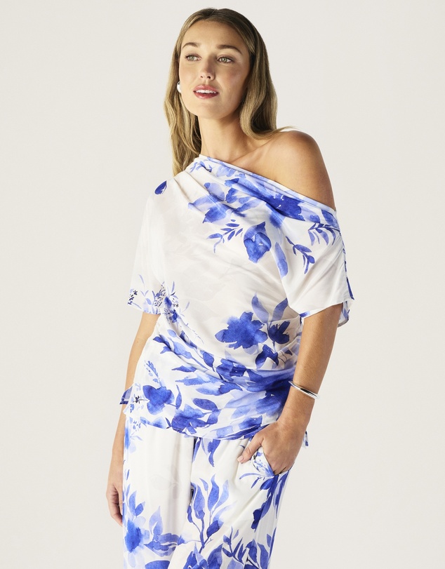 MOS The Label - Isola Print Off Shoulder Top