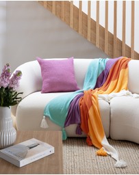 Bambury - Dora Square Cushion Orchid