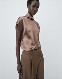 M.N.G - Pleated Straight-Leg Suit Trousers