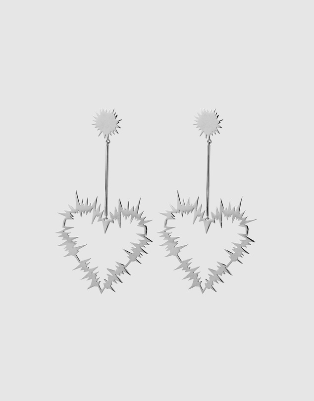 Karen Walker - Electric Heart Drop Earrings