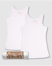 B Free Intimate Apparel - Superfine﻿ 100% Cotton Tank Top - 2 Pack﻿