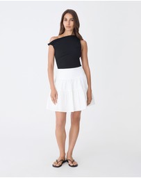 Forcast - Montana Tiered Mini Skirt
