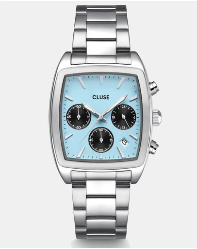 Cluse - Quartaut Chrono Blue/Silver Link