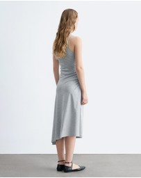& Other Stories - Ruche Asymmetric Midi Dress