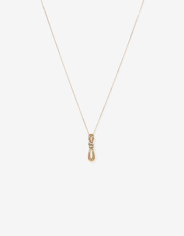 Michael Hill - 0.07 Carat TW Diamond Knots Pendant in 10kt Yellow Gold