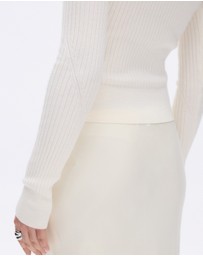Minima Esenciales - Wren Merino Wool Rib Knit Top