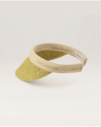 Helen Kaminski - Bianca 8 Raffia Logo Visor