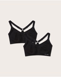 Boody - 2-Pack Full Bust Wireless Racerback Bra
