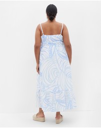 City Chic - Plus size Ari Maxi Dress - blue print