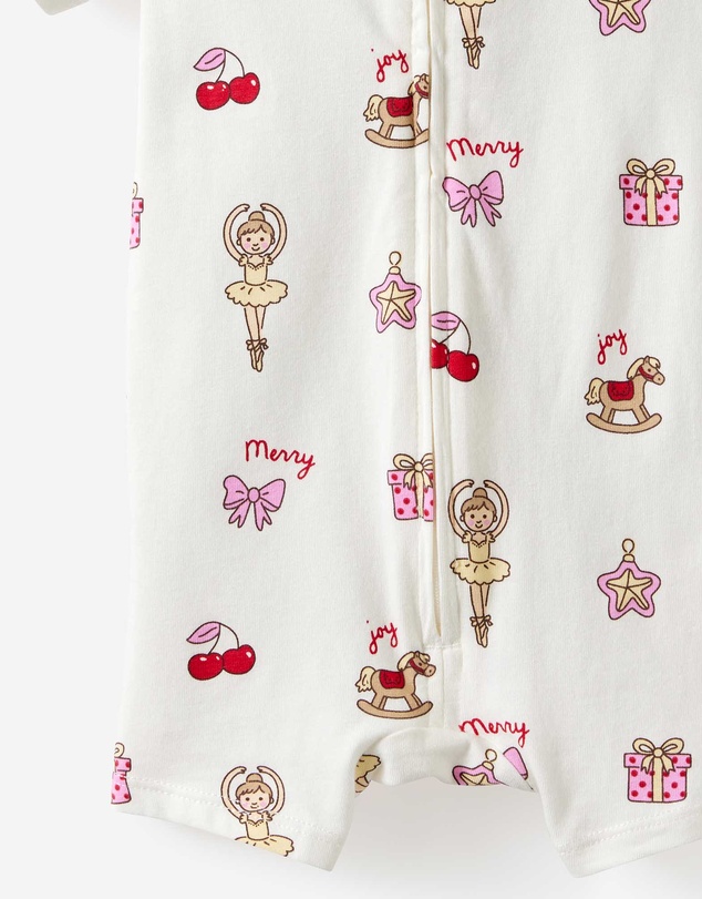 Cotton On Kids - Growie Short Sleeve Zip Romper