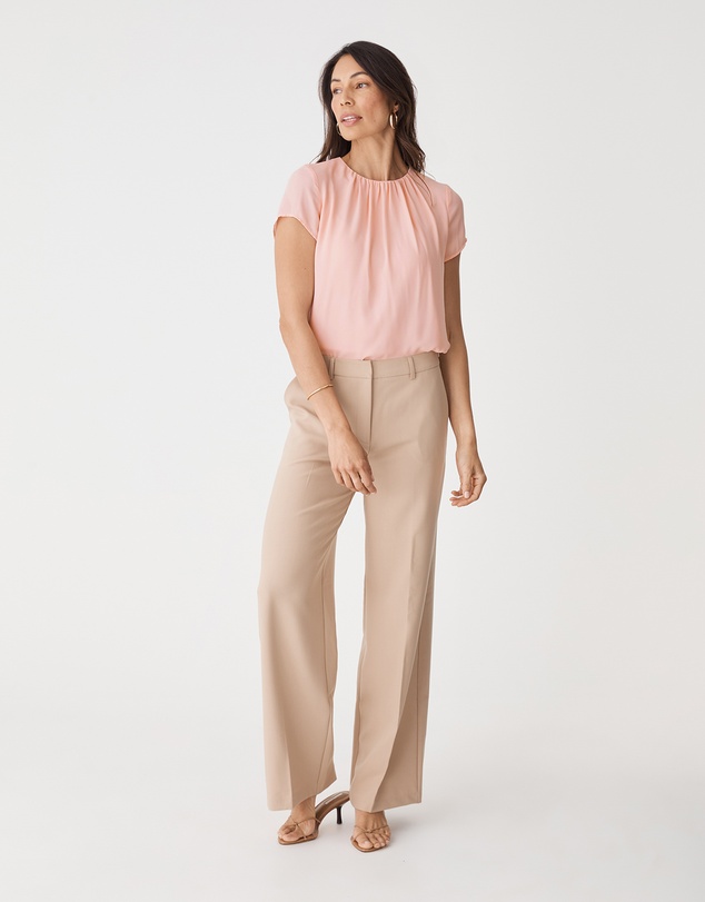 Forcast - Angela Gathered Neck Top