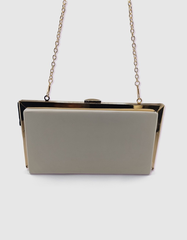 Izoa - Amanda Clutch White