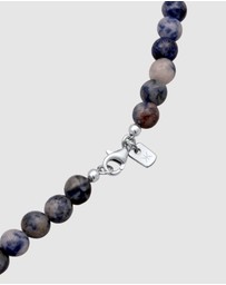 Kuzzoi - ICONIC EXCLUSIVE - Necklace Beads Vintage with Agate Beads in 925 Sterling Silver