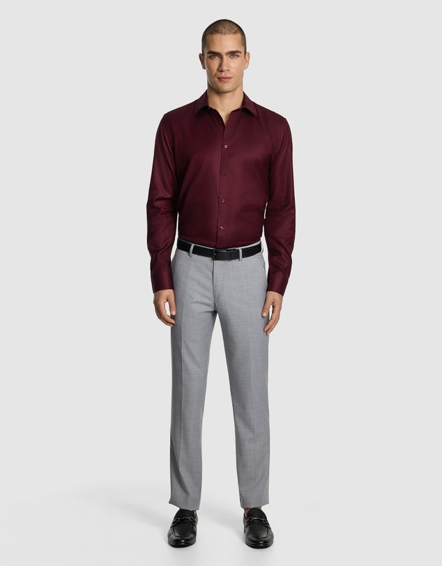 yd. - Maximum Two Ply Cotton Premium Slim Dress Shirt