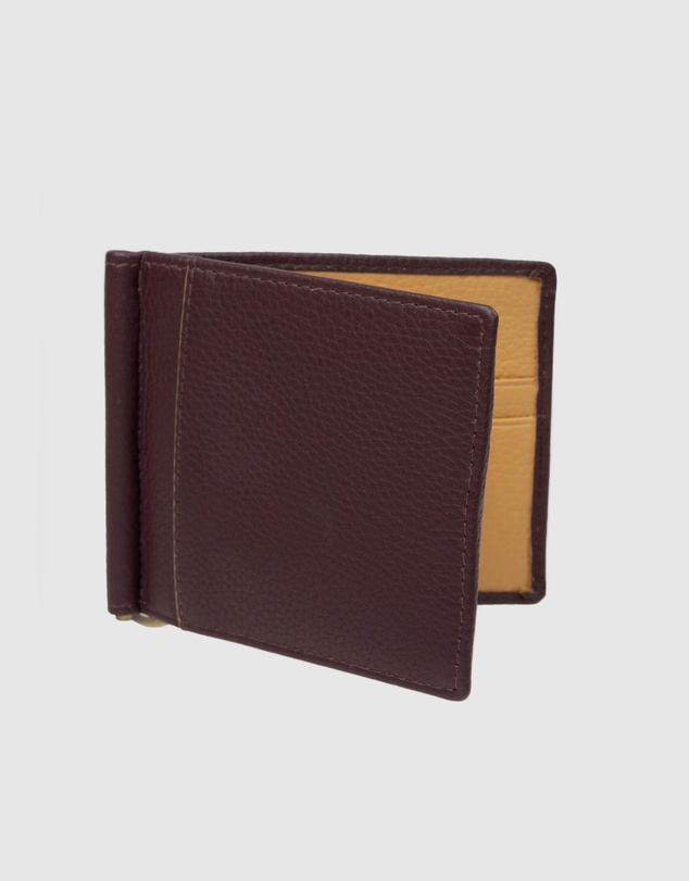 DENTS - Two-Tone Pebble Grain Leather Money Clip Wallet with RFID Blocking