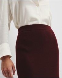 Country Road - Compact Wool Knit Skirt