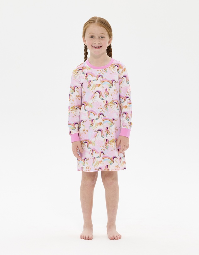 Rock Your Kid - Unicorn Pony Colour Pop Long Sleeve Lily Nightie